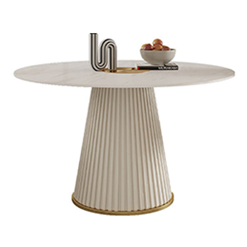 Mesa de pedestal moderna base de comedor de acero para la cocina casera