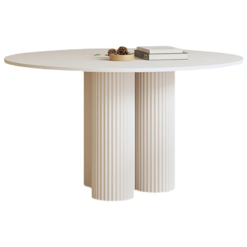 Contemporary Round Dining Table Stone Dinner Table with 3 Legs Without Chairs Clearhalo 'Dining Tables & Seating' 'Dining Tables' 'dining_table' 'furn' 'furn_dining_table' 'Furniture' 'Kitchen & Dining Furniture' 6137310