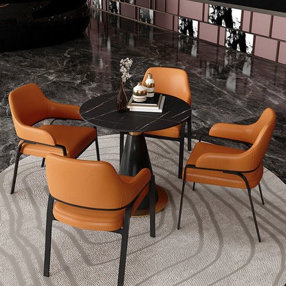 Mesa de piedra sinterizada de interior de lujo tradicional para la cocina para la cocina