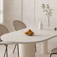 Mesa de forma libre para restaurante Mesa de comedor blanca de lujo con 3 patas
