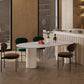 Mesa de forma libre para restaurante Mesa de comedor blanca de lujo con 3 patas