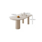 Mesa de forma libre para restaurante Mesa de comedor blanca de lujo con 3 patas