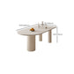 Mesa de forma libre para restaurante Mesa de comedor blanca de lujo con 3 patas