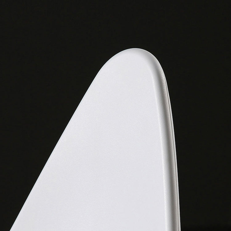 Industrial Style Armless Chair Solid Back Side Plastic Chair with Metal Base