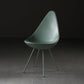Industrial Style Armless Chair Solid Back Side Plastic Chair with Metal Base