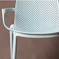Moderne stapelbare stoel Dineren Open achterstoel met plastic benen voor keuken