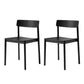 Modern Style Chairs Armless Dining Chairs with Wooden Legs for Kitchen