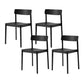 Modern Style Chairs Armless Dining Chairs with Wooden Legs for Kitchen