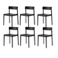 Modern Style Chairs Armless Dining Chairs with Wooden Legs for Kitchen