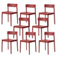 Modern Style Chairs Armless Dining Chairs with Wooden Legs for Kitchen