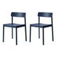 Modern Style Chairs Armless Dining Chairs with Wooden Legs for Kitchen
