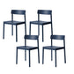 Modern Style Chairs Armless Dining Chairs with Wooden Legs for Kitchen