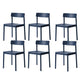 Modern Style Chairs Armless Dining Chairs with Wooden Legs for Kitchen