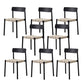 Modern Style Chairs Armless Dining Chairs with Wooden Legs for Kitchen