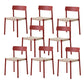 Modern Style Chairs Armless Dining Chairs with Wooden Legs for Kitchen