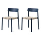 Modern Style Chairs Armless Dining Chairs with Wooden Legs for Kitchen