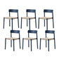 Modern Style Chairs Armless Dining Chairs with Wooden Legs for Kitchen