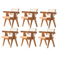 Traditional Style Chair Dining Open Back Arm Chair for Kitchen with Wooden Legs