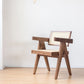 Traditional Style Chair Dining Open Back Arm Chair for Kitchen with Wooden Legs