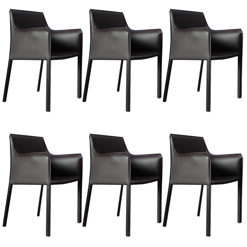 Faux Leder Essstühle gepolsterte moderne Essarmstuhl gepolstert