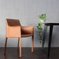 Faux Leder Essstühle gepolsterte moderne Essarmstuhl gepolstert