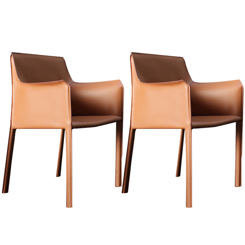 Faux Leder Essstühle gepolsterte moderne Essarmstuhl gepolstert