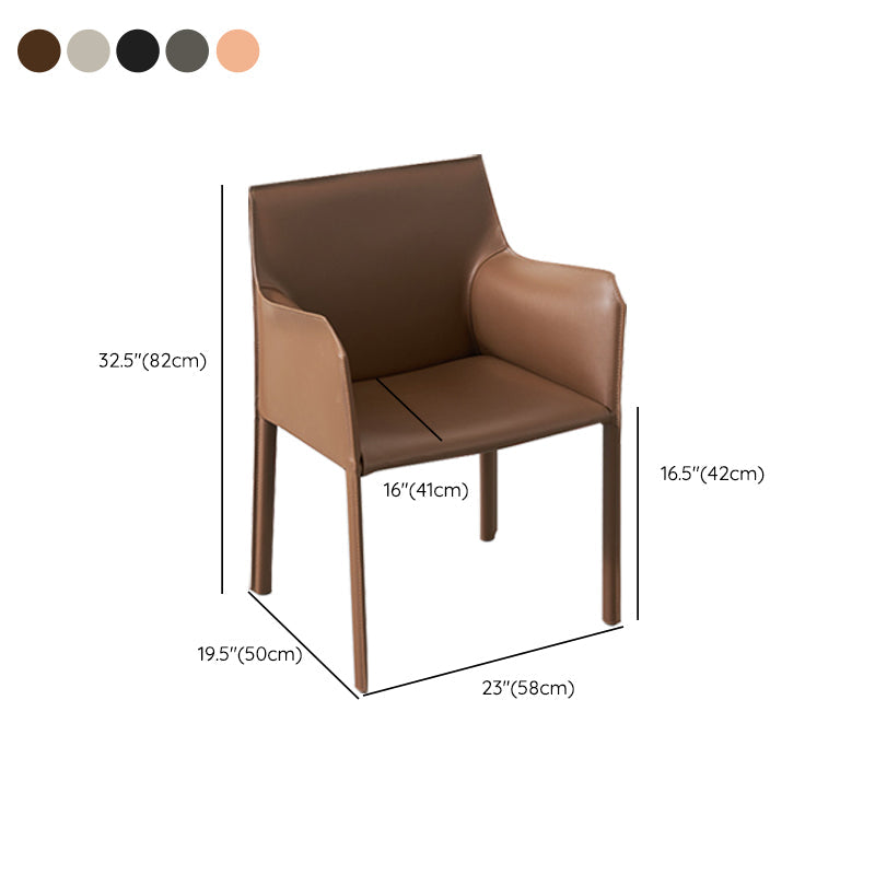 Faux Leder Essstühle gepolsterte moderne Essarmstuhl gepolstert