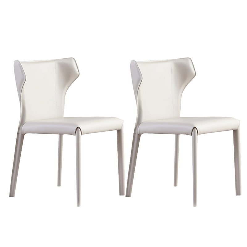 Gestoffeerde faux lederen eetkamerstoel eigentijdse eetkamerstoel