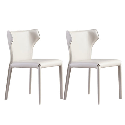 Gestoffeerde faux lederen eetkamerstoel eigentijdse eetkamerstoel