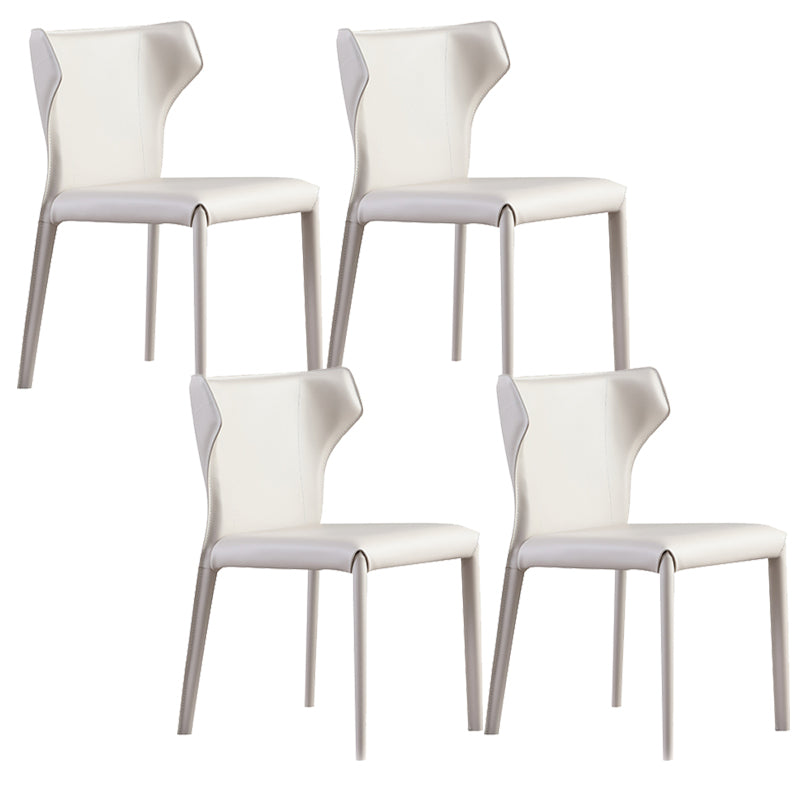 Gestoffeerde faux lederen eetkamerstoel eigentijdse eetkamerstoel