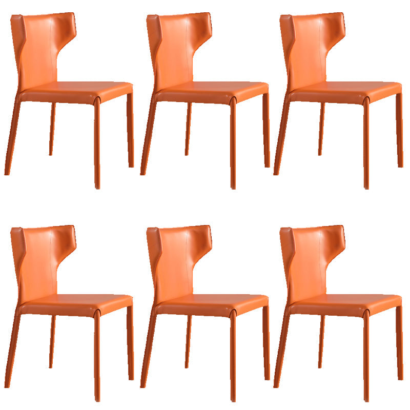 Gestoffeerde faux lederen eetkamerstoel eigentijdse eetkamerstoel