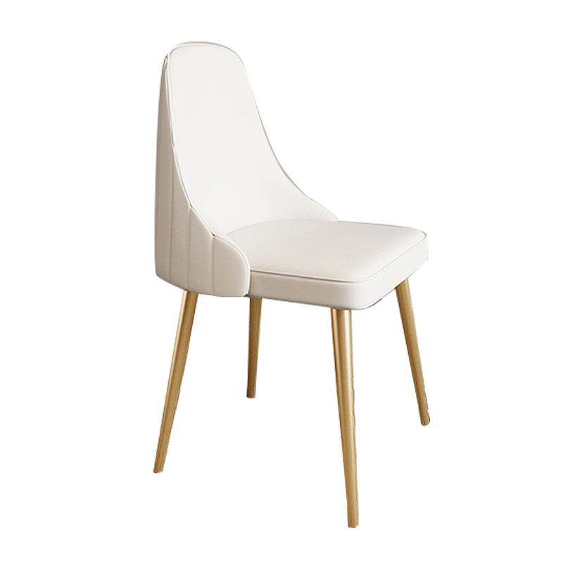 Chaise de bras sans bras moderne rembourrée Parsons Parsons Back Side Atty With Metal Base