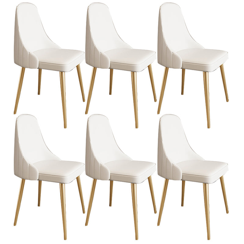 Chaise de bras sans bras moderne rembourrée Parsons Parsons Back Side Atty With Metal Base