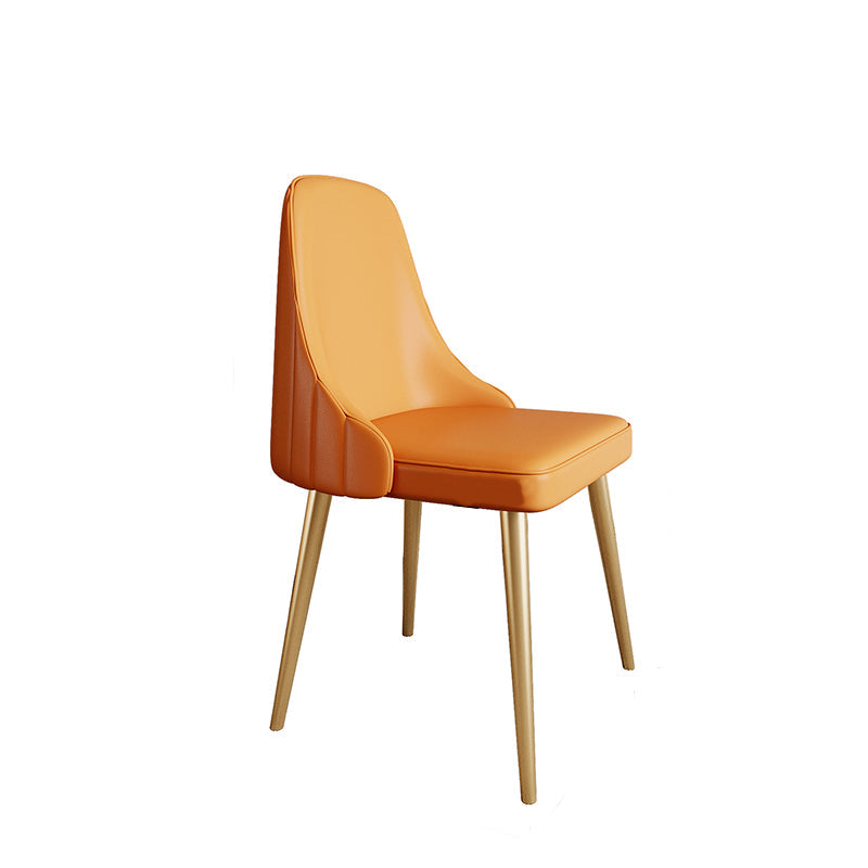 Chaise de bras sans bras moderne rembourrée Parsons Parsons Back Side Atty With Metal Base