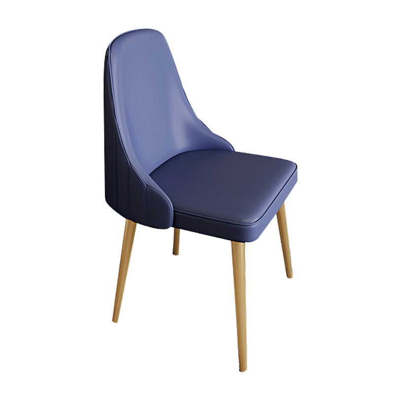 Chaise de bras sans bras moderne rembourrée Parsons Parsons Back Side Atty With Metal Base