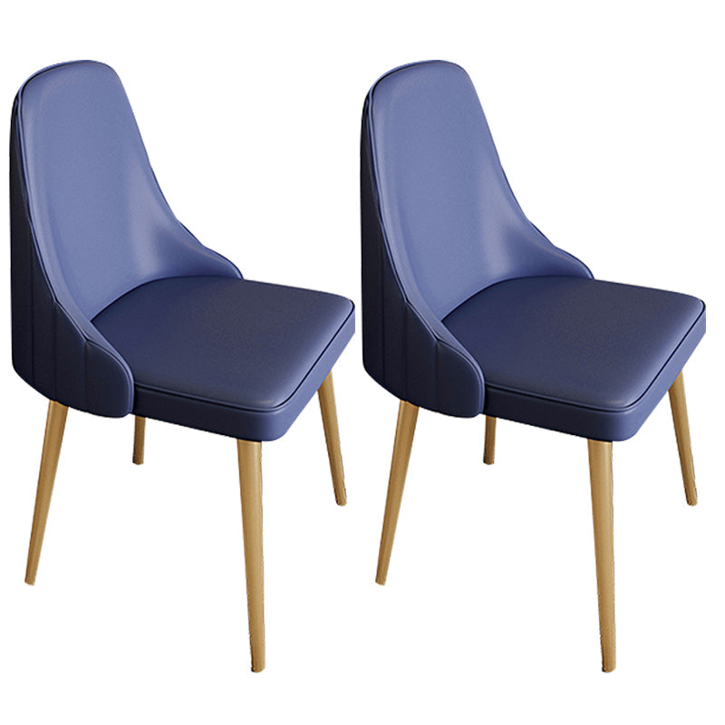 Chaise de bras sans bras moderne rembourrée Parsons Parsons Back Side Atty With Metal Base