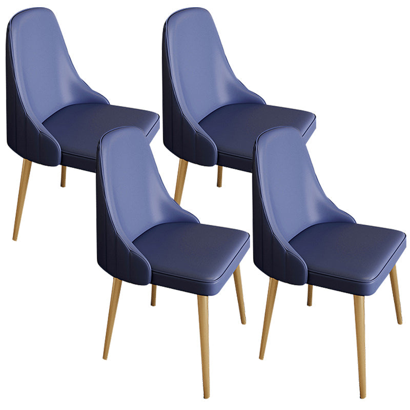 Chaise de bras sans bras moderne rembourrée Parsons Parsons Back Side Atty With Metal Base