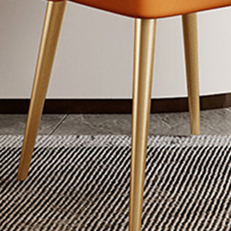 Chaise de bras sans bras moderne rembourrée Parsons Parsons Back Side Atty With Metal Base