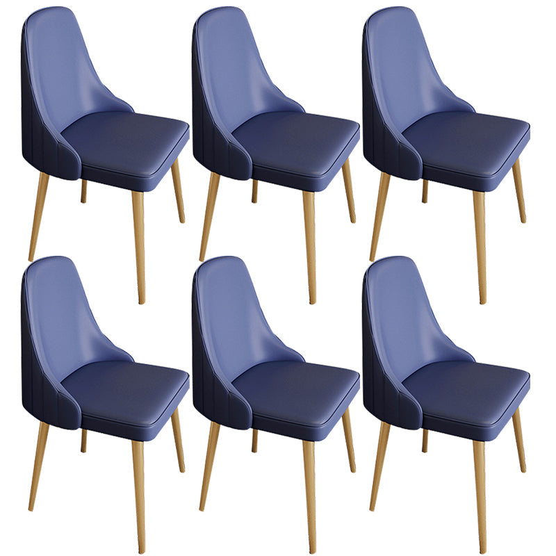 Chaise de bras sans bras moderne rembourrée Parsons Parsons Back Side Atty With Metal Base