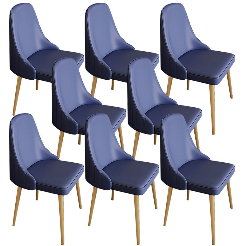 Chaise de bras sans bras moderne rembourrée Parsons Parsons Back Side Atty With Metal Base