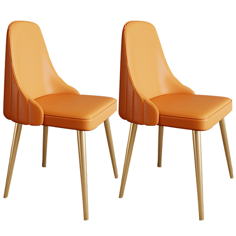 Chaise de bras sans bras moderne rembourrée Parsons Parsons Back Side Atty With Metal Base