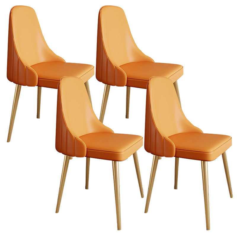 Chaise de bras sans bras moderne rembourrée Parsons Parsons Back Side Atty With Metal Base