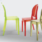 Nordic Open Back Side Chair Plastic Indoor Armless Chair for Dining Room Bedroom