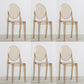 Nordic Open Back Side Chair Plastic Indoor Armless Chair for Dining Room Bedroom