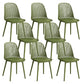 Nordic Cross Back Side Chair Plastic Indoor Chair for Dining Room Bedroom Green 8 Piece Set Clearhalo 'Dining Chairs' 'Dining Tables & Seating' 'dining_chair' 'furn' 'furn_dining_chair' 'Furniture' 'Kitchen & Dining Furniture' 6138236