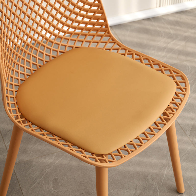 Nordic Cross Back Side Chair Plastic Indoor Chair for Dining Room Bedroom Clearhalo 'Dining Chairs' 'Dining Tables & Seating' 'dining_chair' 'furn' 'furn_dining_chair' 'Furniture' 'Kitchen & Dining Furniture' 6138239