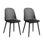 Nordic Cross Back Side Chair Plastic Indoor Chair for Dining Room Bedroom Black 2 Piece Set Clearhalo 'Dining Chairs' 'Dining Tables & Seating' 'dining_chair' 'furn' 'furn_dining_chair' 'Furniture' 'Kitchen & Dining Furniture' 6138240
