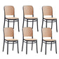 Nordic Open Back Side Chair Plastic Indoor Chair for Dining Room Bedroom