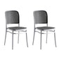 Nordic Open Back Side Chair Plastic Indoor Chair for Dining Room Bedroom