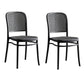 Nordic Open Back Side Chair Plastic Indoor Chair for Dining Room Bedroom